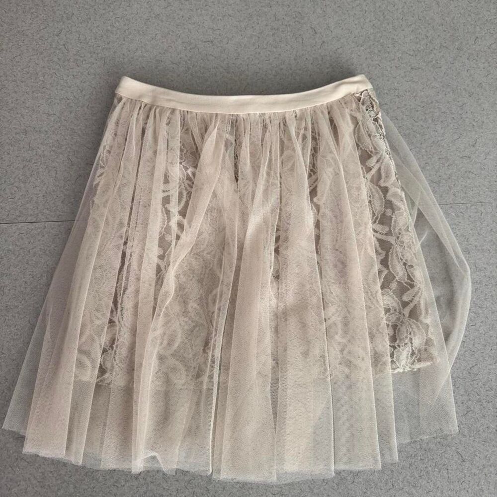 Ark&Co Women's Boho Festival White and Cream Skirt
